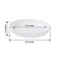 Plant Saucers with Ridged Spiral Bottom, Heavy Duty Resin Plant Pot Saucer and Drip Tray, Simple Style Garden Plant Tray for Outdoor Use