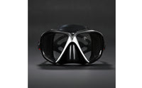Diving Facepiece with Hardened Glass Leak-Watertight Two-Lens Underwater Eyewear Anti-Fog Goggles for Snorkelers, Swimmers, Snorkeling, Sea