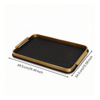 Leather Tray Contemporary Tray with Handles Decorative for Washroom