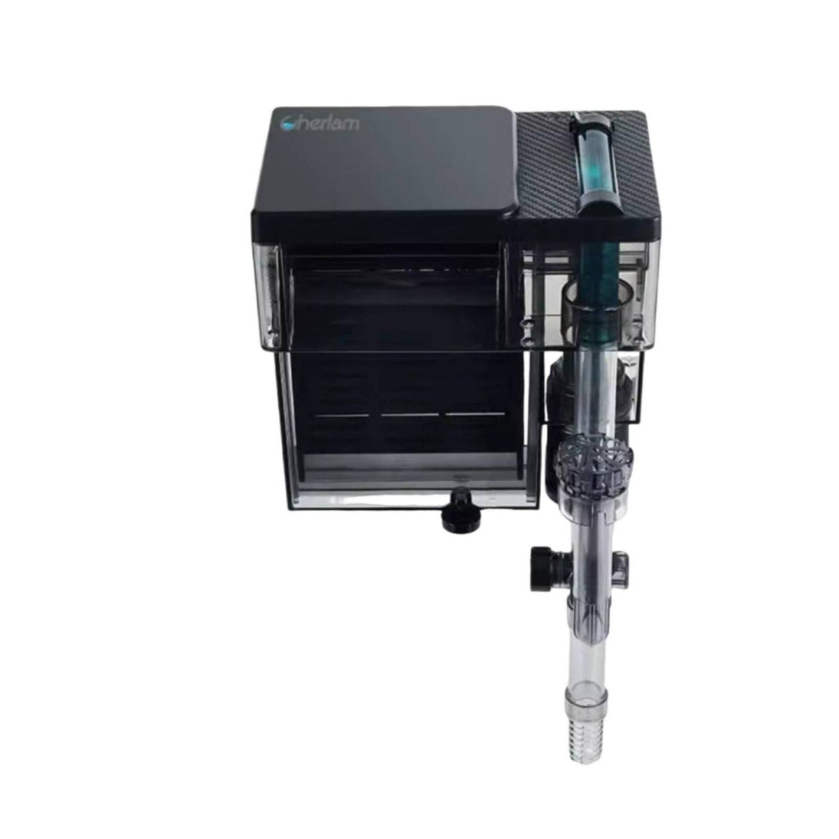 Oil Film Remover Aquarium Waterfall Filter 4-Stage Filtration Hang-on Back Filter