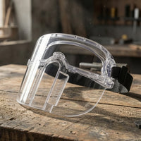 High-Impact Safety Goggles with Detachable Face Guard Surrounding Safety Goggles with Flip-up Face Guard Comfortable Soft for Workshop