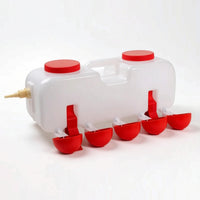 Constant Water Level Automatic Chicken Waterer with Buoyant Valve Sturdy Automatic Chicken Waterer Continuous Self-Filling Poultry Drinker Fresh for Chickens