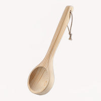 Long-Handled Wooden Sauna Ladle Natural Wood Wooden Sauna Scoop Smooth for Steam Room, Home Spa