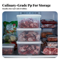 Stackable Design no costzer Compartment Box Airtight closure 4-Compartment Food Tray Reusable Refrigerator Organizer Transparent container for Home Cooks, Parents, Kitchen, Pantry, lunch container