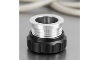 Universal Fit Coolant Overflow Reservoir Cap Anodized Finish Weld on Filler Neck Cap Scalloped Design Automotive Part for Car Enthusiasts, Racers