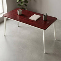 Office Desk Rounded Corners Computer Desk Four Leg Study Table