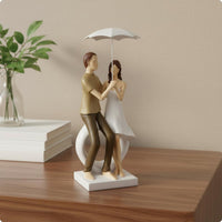 Bride and Groom Statue Resin Abstract Couple Sculpture Romantic Gift Bride Groom Figurine for Shelf