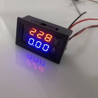Easy Installation Double Display Voltage Current Meter Digital AC Volt Amp Meter for DIY Enthusiasts