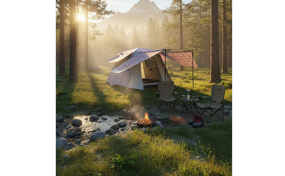 Portable 3-4 Person Camping Tent Spacious Interior Automatic Instant Setup Tent Ventilated Design Outdoor Gear UPF 50+ Sun Protection for Families
