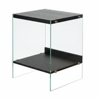 Modern Design Floating Drawer Nightstand Transparent Sides Bedside Table Space-Saving Bedroom Furniture Ample Storage for Apartment Dwellers, Interior Design Enthusiasts, Homeowners, Small Areas, Living Room, Hallway, Office