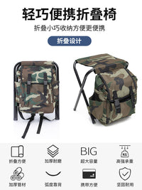 Foldable Camping Stool Backpack with Thermal Insulation