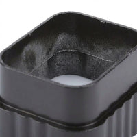 Die Cast Aluminum Downspout Elbow, Square Gutter Fitting for Roof Drainage Systems, Weatherproof 90 Degree Rainwater Collection