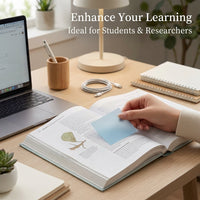 Transparent Sticky Tabs for Studying, Waterproof Frosted Index Notes, Postits for Marking Books, 50 Sheets