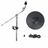 12 Inch Electronic Cymbal Three zone  Electronic Drum Cymbal Pad Universal Compatibility Musical Instrument Accessory for Drummers, Home Studio