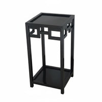 Chinese Design Tall Two-Tier Flower Rack Indoor & Outdoor Use 2-Tier Pot Holder Anti-Rust Plant Stand Heavy-Duty for Gardeners, Homeowners, Balcony, Garden, Living Room, Bedroom