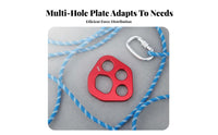 Aluminum Alloy Multi-Anchor Rigging Plate High Strength Multi-Anchor Plate Heavy Duty Lightweight for Climbers, Outdoor Enthusiasts, Mountaineering, Rescue Operations, Canyoning, Arboriculture