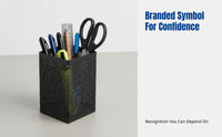 Metal Mesh Pen Holder, Round Desk Organizer, Multifunctional Storage Box for Students and Office