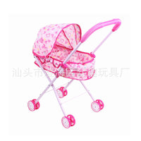 Pretend Play Doll Stroller Swing Set for Girls