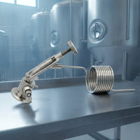 Sanitary Fermentation Sampling Part with Clamp Flange Polished Clamp-End Sampling Valve Compact Hardware Easy to Install for Homebrewers