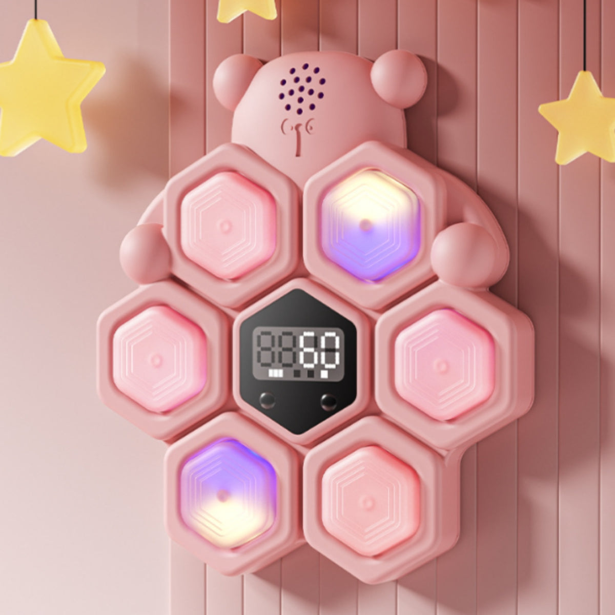 Hexagonal Touch Pad Coach Type-C Charging Voice-Counting Smart Display Coach