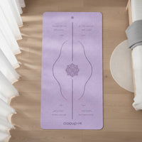 Extra Wide Exercise Mat with Alignment Lines Non-Slip Exercise Mat with Bag Cushioned Thick for Beginners