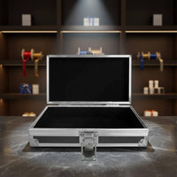 Rustproof Aluminum Tool Box Reinforced Corners Small Metal Briefcase Heavy Duty Portable Hard Case Shockproof