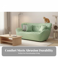 pet-resistant Resistant Sailboat-Shaped Sofa Minimalist Design Living Room Furniture Nordic design Couch Light Luxury Aesthetic for Small Apartment Dwellers, Pet Owners, Interior Designers, Home, Lounge Area, withoutice