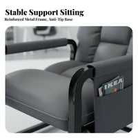 Ergonomic Design Reclining Chair with Footrest Highspine Support Reclining Gaming Chair with Footrest Includes Headrest and Lumbar Pillow Computer Seat durable Duty for Studying, Bedroom