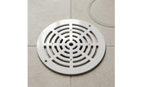 Grille-Style Pool Main Drain Cover 203 Mm Screw-Mount Pool Drain Cover Circular Frame Frame Mounting Holes