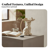 Sculpted Cat Tray Textured Cast Iron Cat Tray