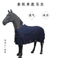 春秋单款马衣棉布纱卡斜纹透气吸汗马毯柔软薄款马衣马具用品
