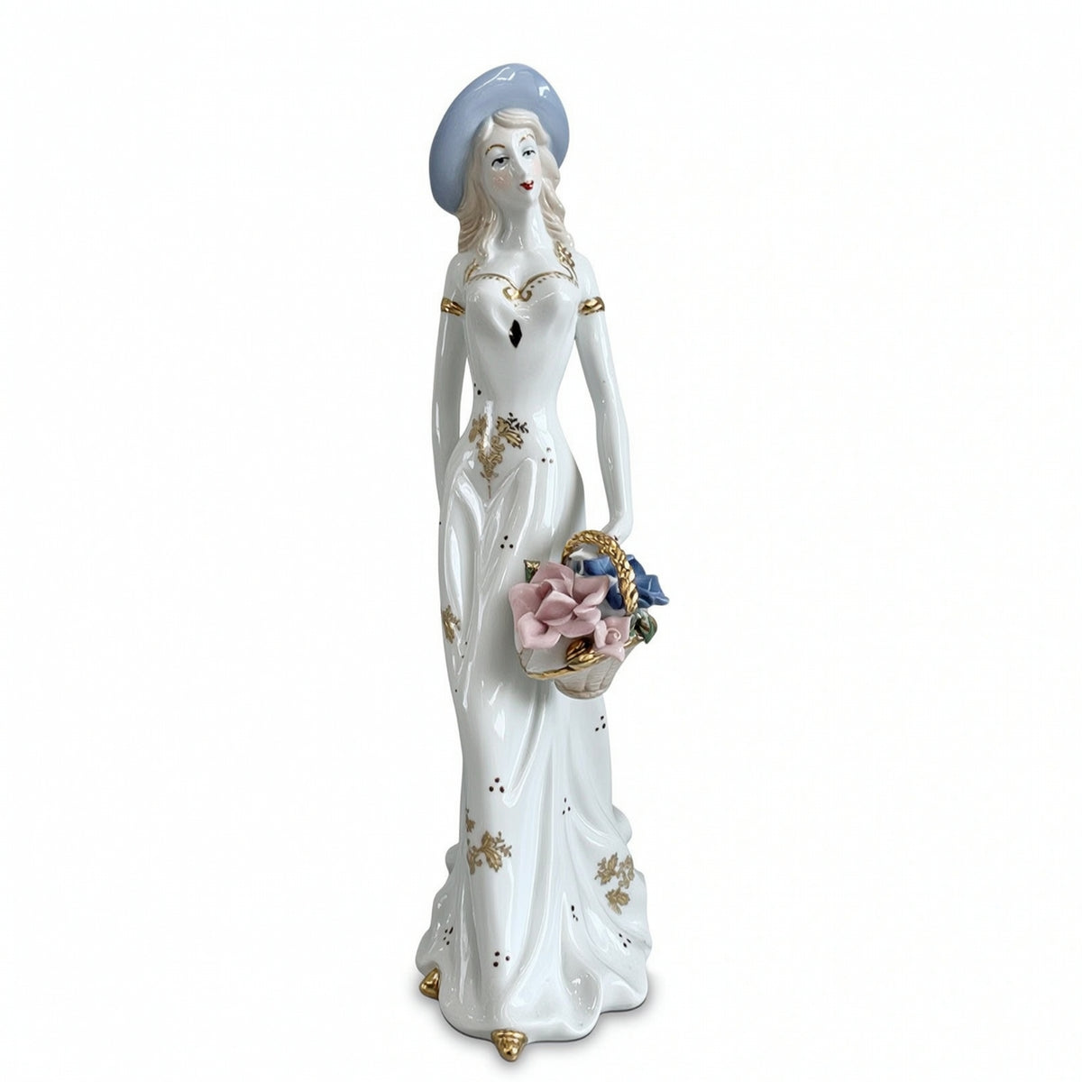 European Style Resin Female Figurine for Home Decor