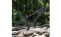 Disc Brake Compatible Hardtail Mountain Bike Frame Lightweight Hardtail Frame with Thru-Axle Good Rigidity Rigid for Trail Riding