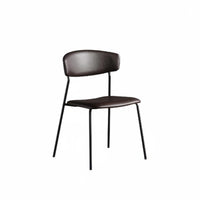 Urban and design Upholstered Metal Frame Chair Nordic Look Upholstered Side Chair Retro Design Seating Furniture Padded Seat for Restaurant Owners, Office Workers, Interior Designers, Dining Room, Cafe, Kitchen