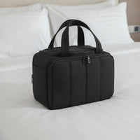 Travel Toiletry Bag Soft-Sided Toiletry Bag with Handles Structured Cosmetic Pouch with Handle for Journeyers, Weekend Trips, Hand Luggage