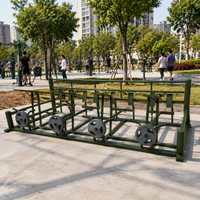 Power Station, multifunctional fitness equipment for park & garden, calisthenics training device, weather-resistant freestanding pull-up bar