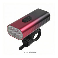 Cycle Front Light Easy to Install Bike Front Light Bike Headlight with Handlebar Mount High Lumens Compact for Cyclists