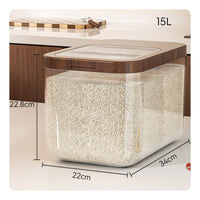 Moisture-Proof Sealed Rice Container Long-Lasting Rice Storage Bin Easy to Clean for Kitchen Countertop