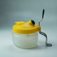 Spraying Instrument Cleaning Pot Translucent Spraying Instrument Cleaning Pot with Holder Screw-on Container for Model Builders, Hobby Painters