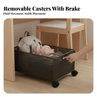 under-table Book rolling organizer With casters Storage Container Mobile Design for Classroom