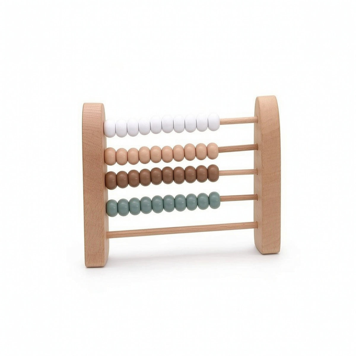 Early Learning Wooden Abacus Educational Abacus with Five Rods Compact Wooden Counting Toy Classic for Toddlers, Playroom, Nursery