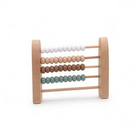Early Learning Wooden Abacus Educational Abacus with Five Rods Compact Wooden Counting Toy Classic for Toddlers, Playroom, Nursery