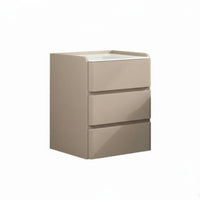 Sintered Stone Top Nightstand with Drawers and Shelf Modern Minimalist design Single-Drawer End Table with Shelf Cream Aesthetic Bedroom Furniture Easy to Clean for Homeowners, Parents, Students, Guest Room, Hallway, Office, Nursery