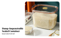 Moisture-Proof Rice Storage Container Space-Saving Design Large Rice Container Long-Lasting