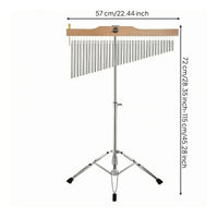 Adjustable Height Bar Chime Freestanding 36-Tone Wind Chime Percussion