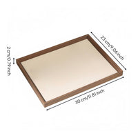 Walnut Display Tray Minimalist Design Wooden Jewelry Tray Handmade Household Storage for Shop Owners, Boutique, Craft Fair