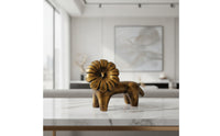 Lion Figurine lion Sculpture Stylized Decor for TV Cabinet, Reception