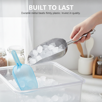 Large Stainless Steel Scoop for Ice, Flour, Rice, Popcorn, and Dry Goods