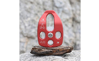 Single Pulley with Side Plates Compact Pulley with Side Plates Lightweight for Climbing, Tree Care, Rappelling