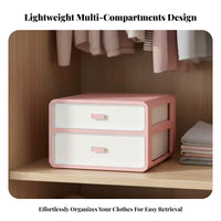 3 Pieces Underwear Organizer Set long-previousing Construction Drawer Divider Lightweight
